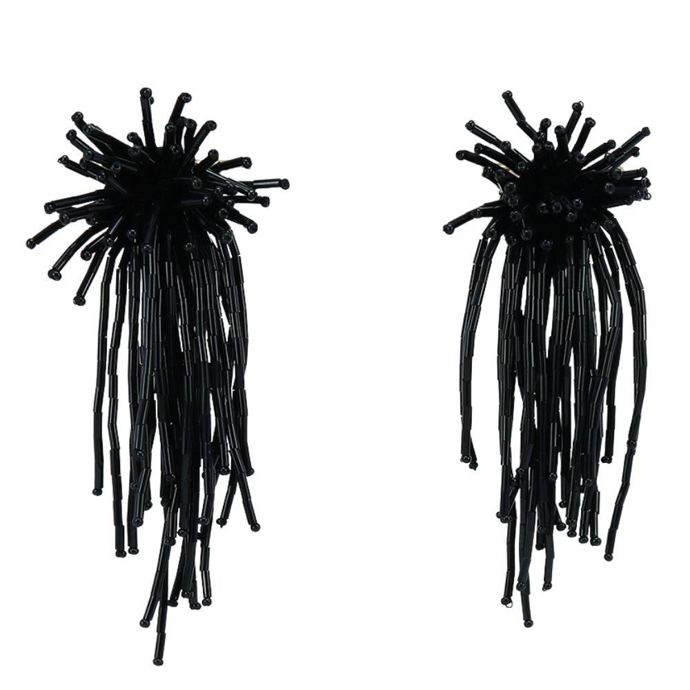 Beaded Tassel Earrings