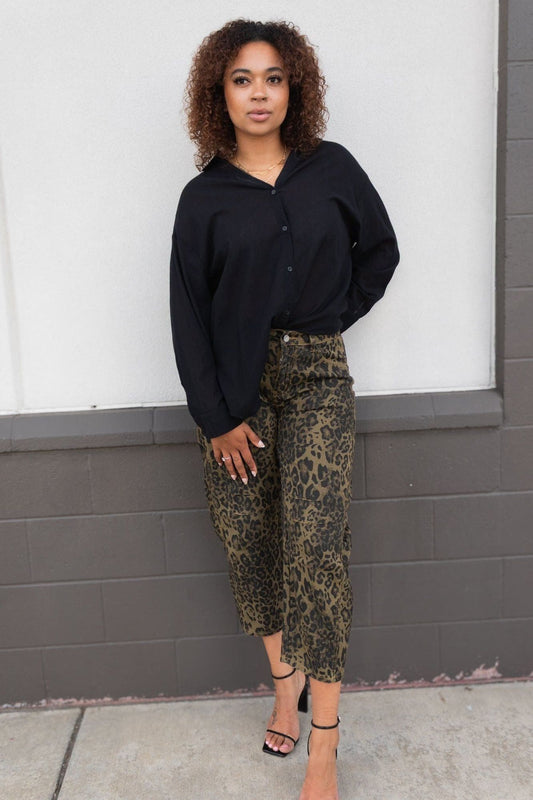 Diamond Leopard Pants | Swank Boutique
