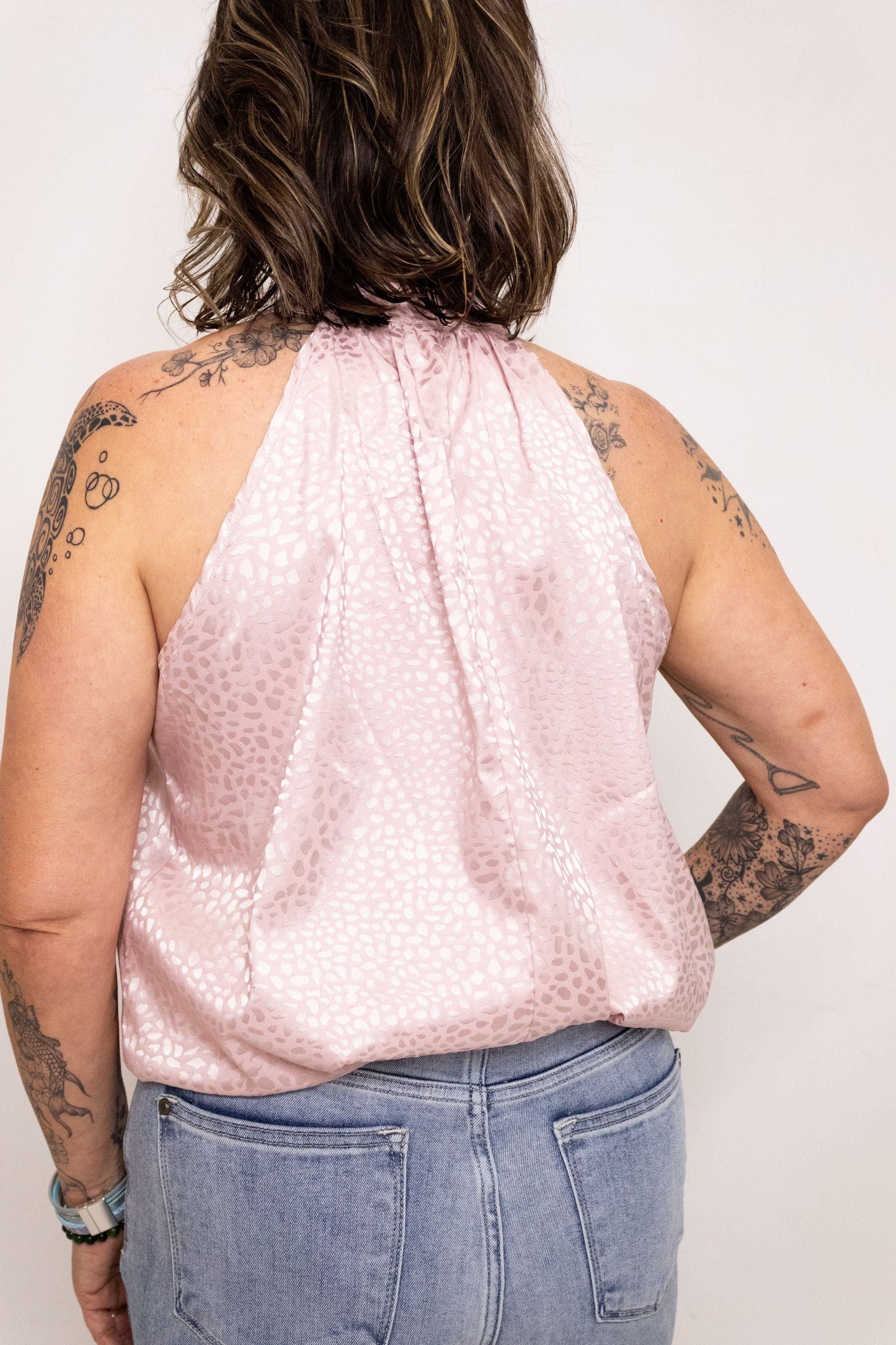 Gentry Pink Halter | Swank Boutique