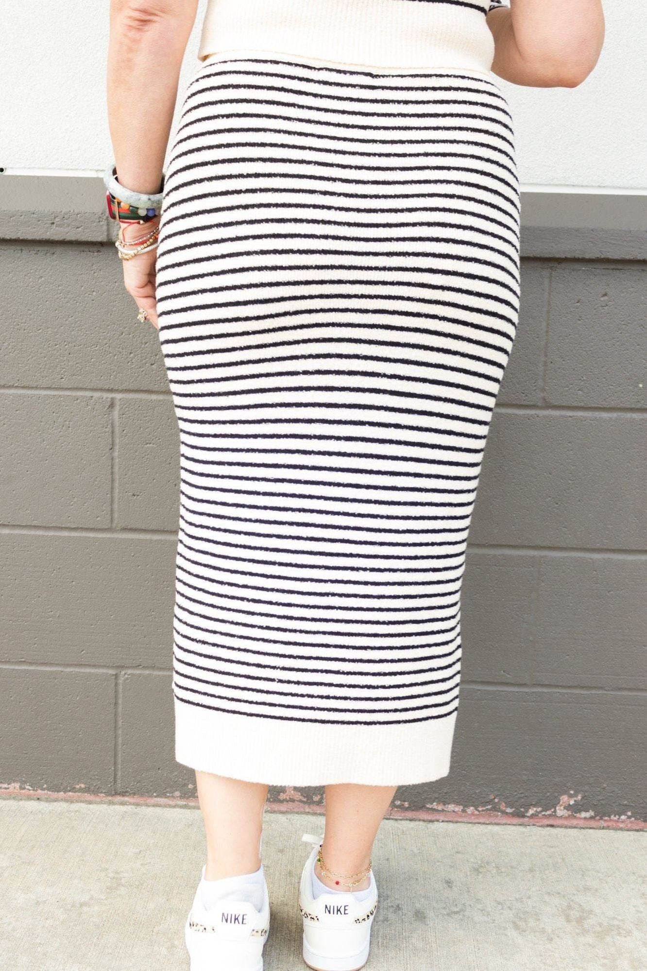 Rosetta Striped Skirt | Swank Boutique