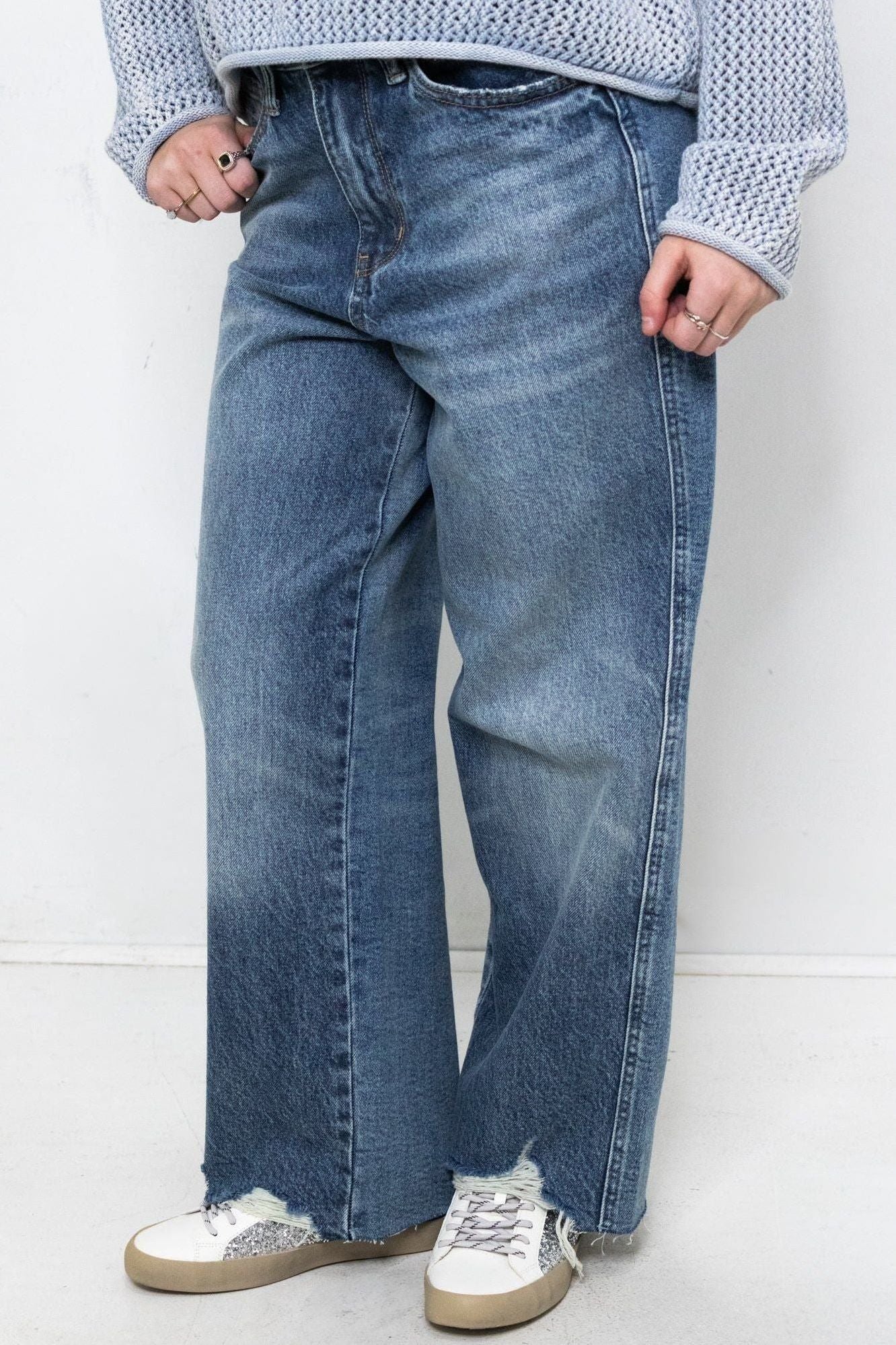 Magic Destroy Wide Jean | Swank Boutique