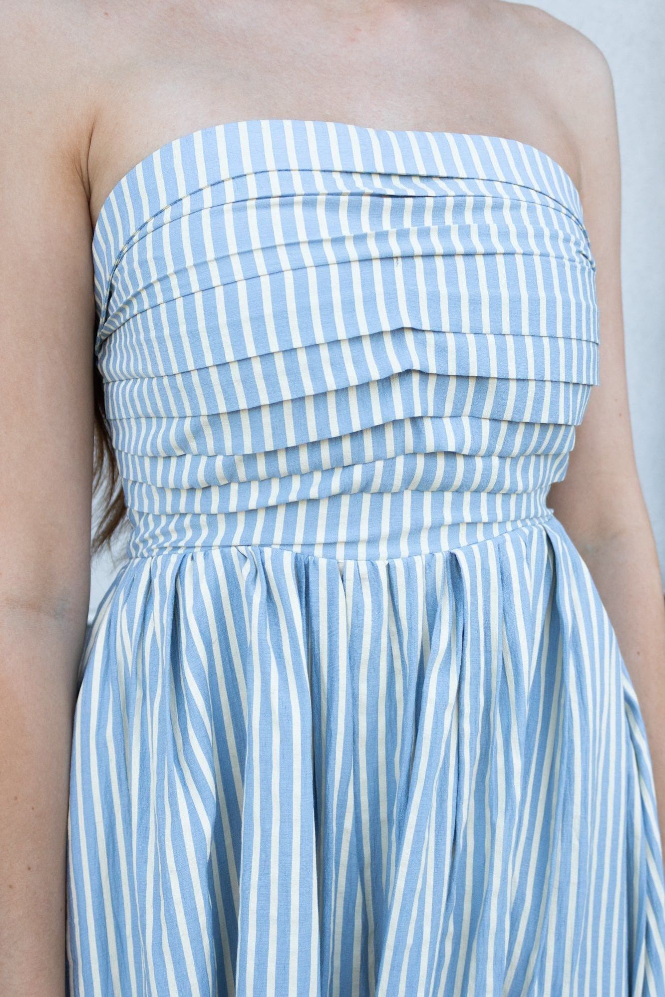 Luna Maxi Dress - Dusty Blue | Swank Boutique