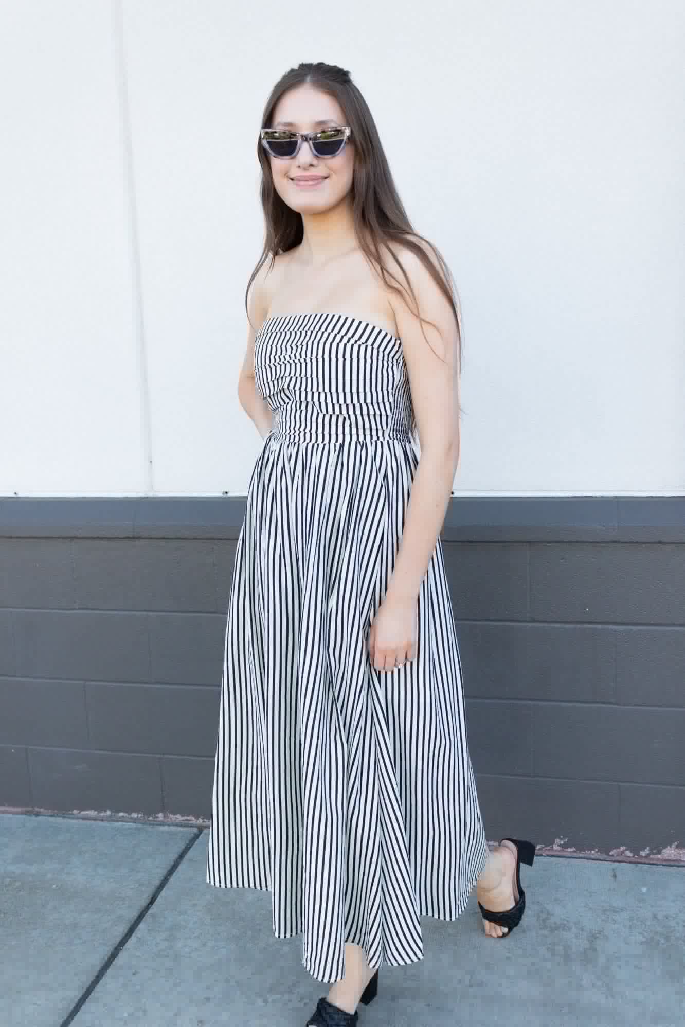 Luna Maxi Dress - Off White | Swank Boutique