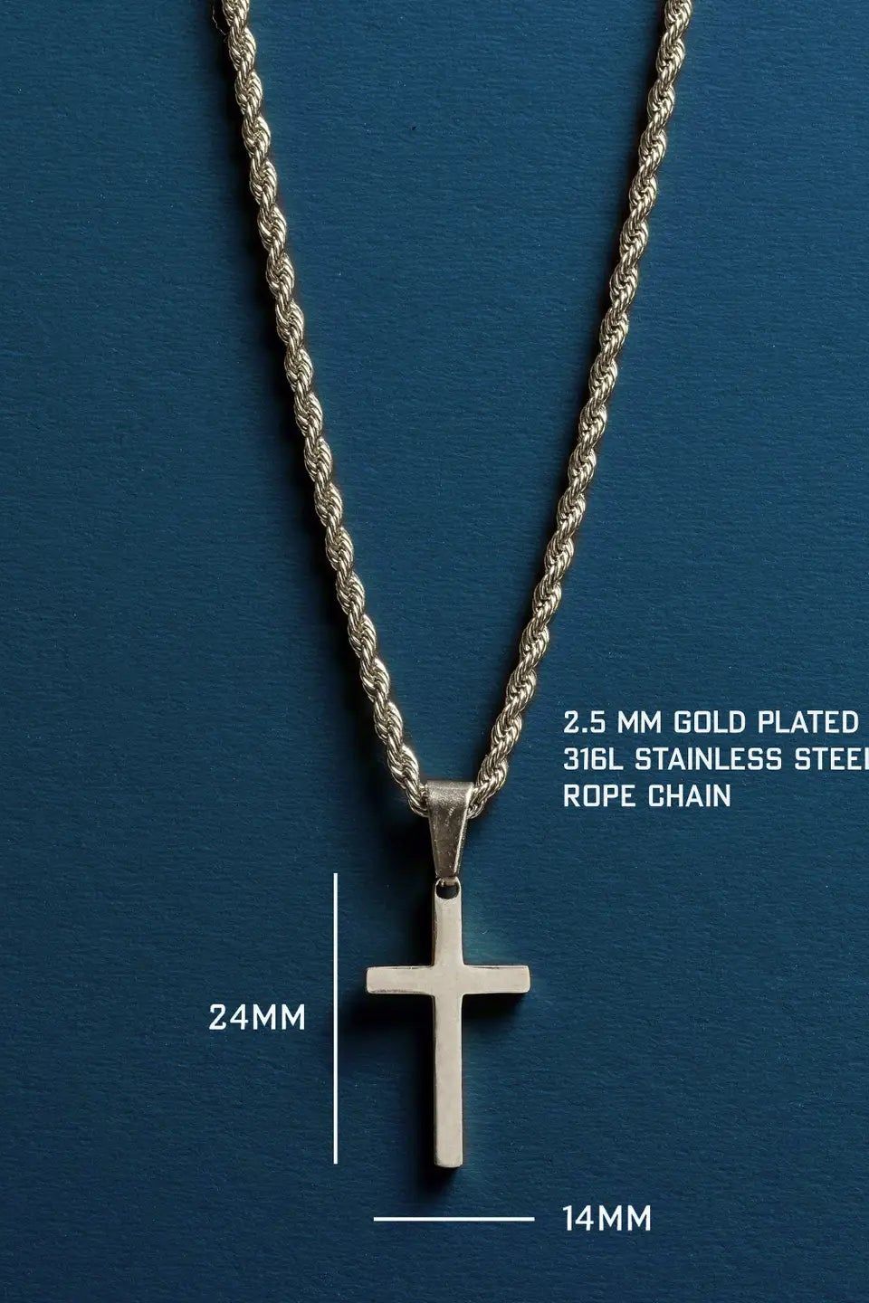 Waterproof Rope Chain Silver (Copy) | Swank Boutique