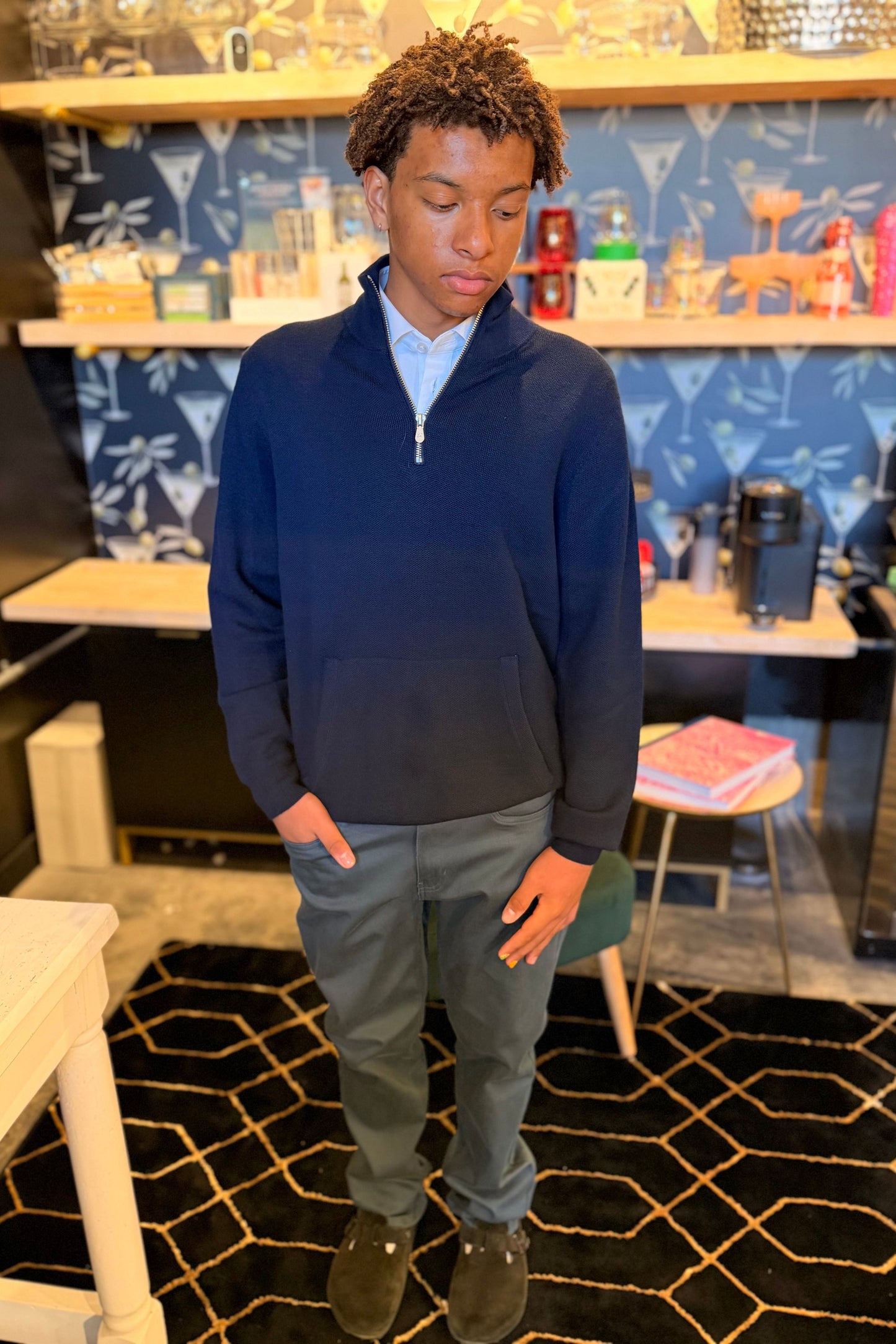 Cashmere Quarter Zip Sweater (Copy) | Swank Boutique