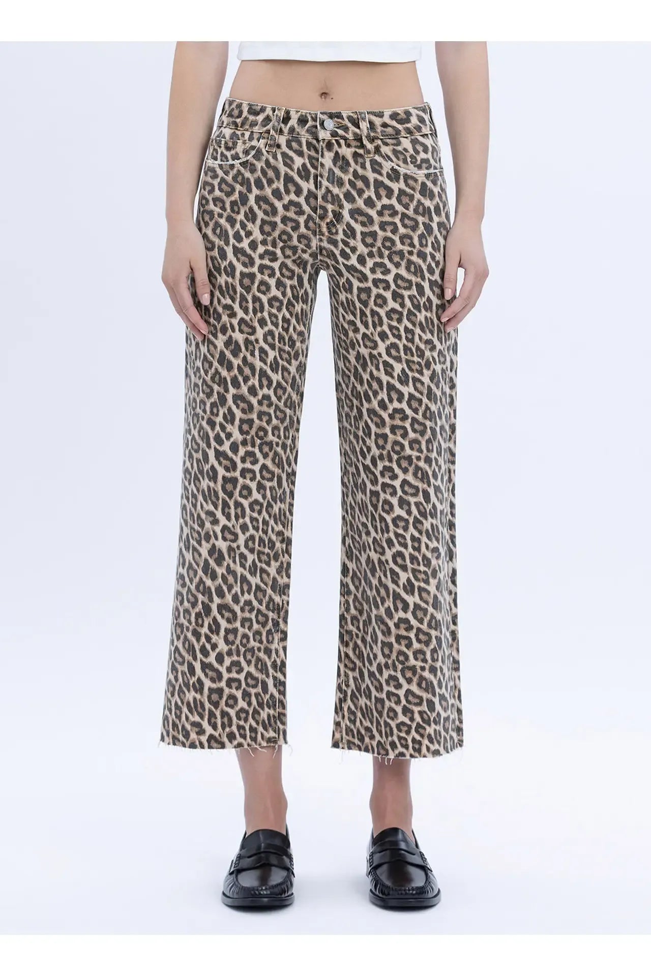 Leopard Print Denim | Swank Boutique