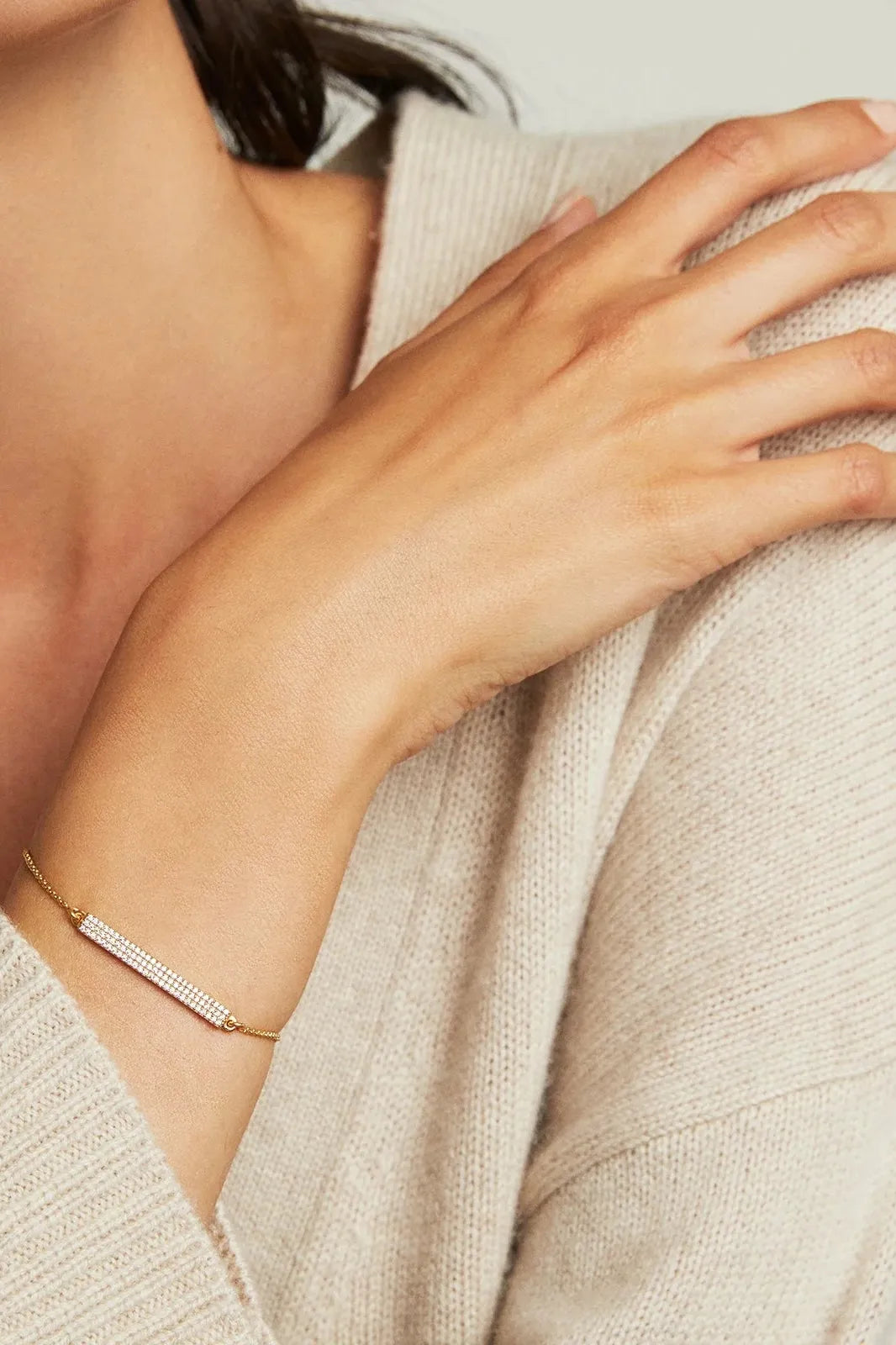 Petit Pave Bar Bracelet | Swank Boutique