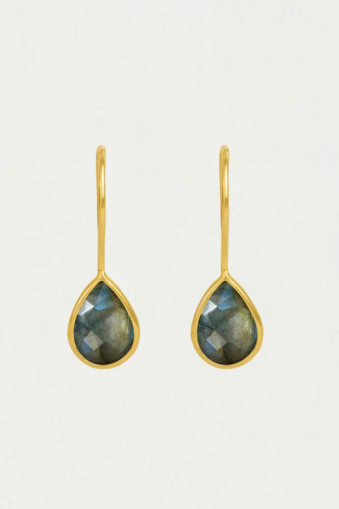 Nosara Droplet Earrings - Labradorite | Swank Boutique