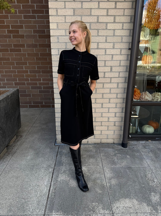 Cara Belted Dress | Swank Boutique