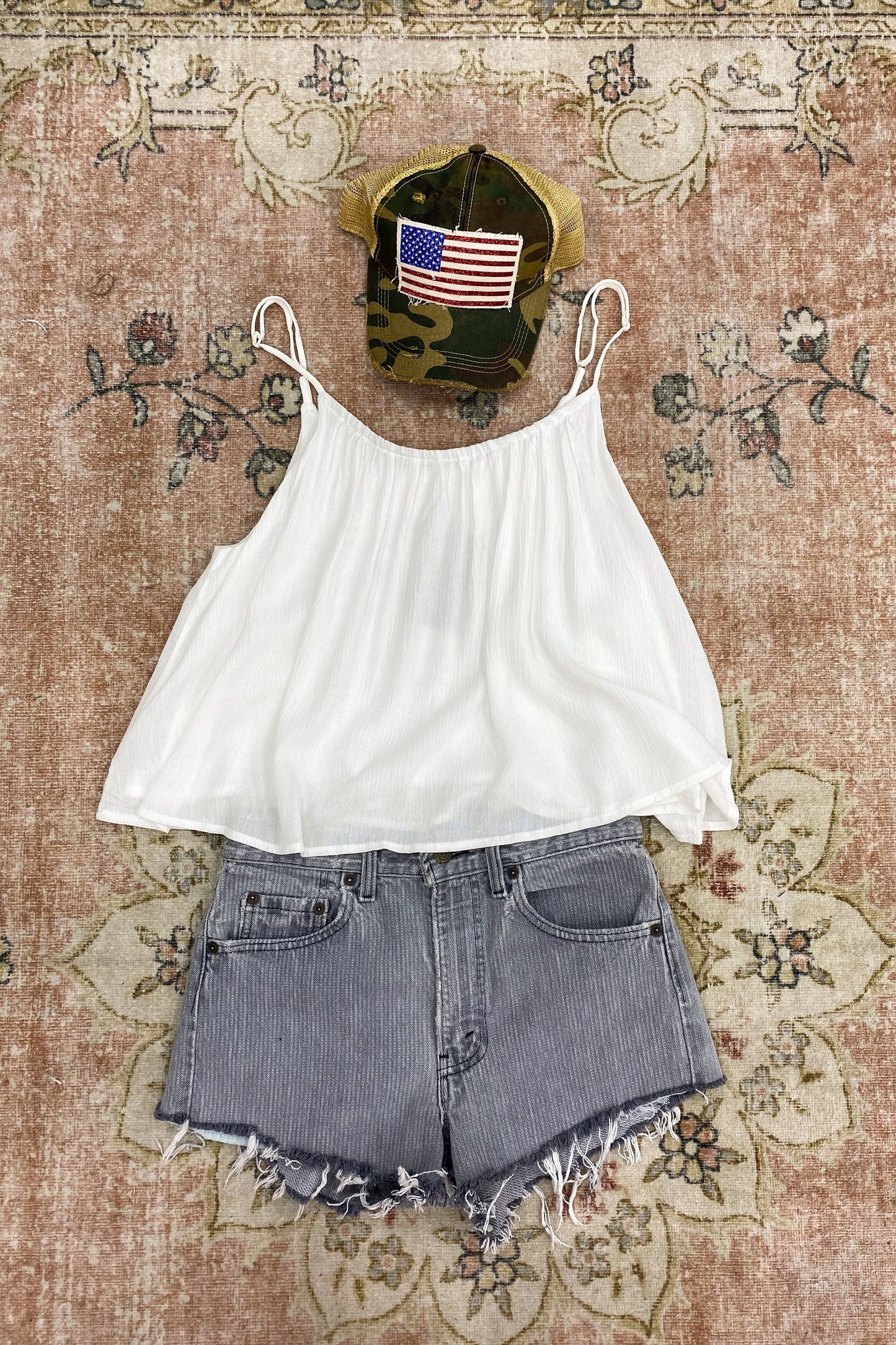 Custom Vintage Denim Shorts | Swank Boutique