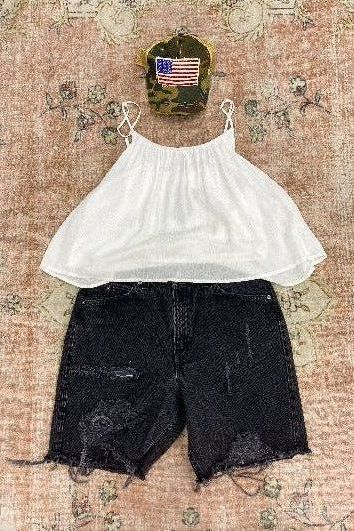 Custom Vintage Levi's Denim Shorts | Swank Boutique