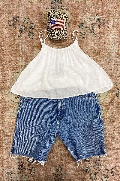 Custom Vintage Wrangler Denim Shorts | Swank Boutique