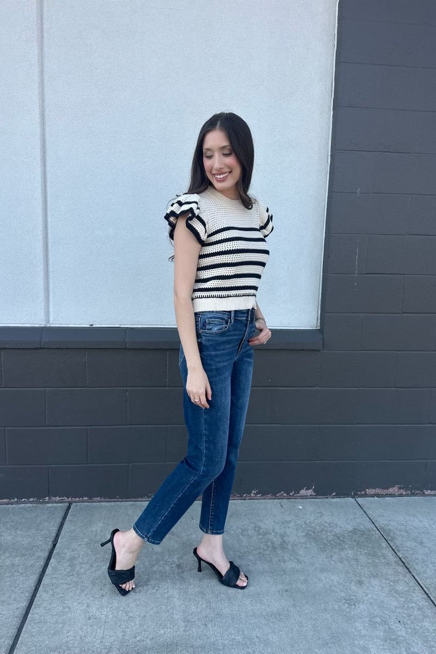 Abigail Stripe Sweater | Swank Boutique