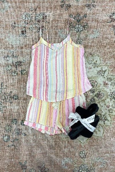 Staycation Stripe Shorts | Swank Boutique