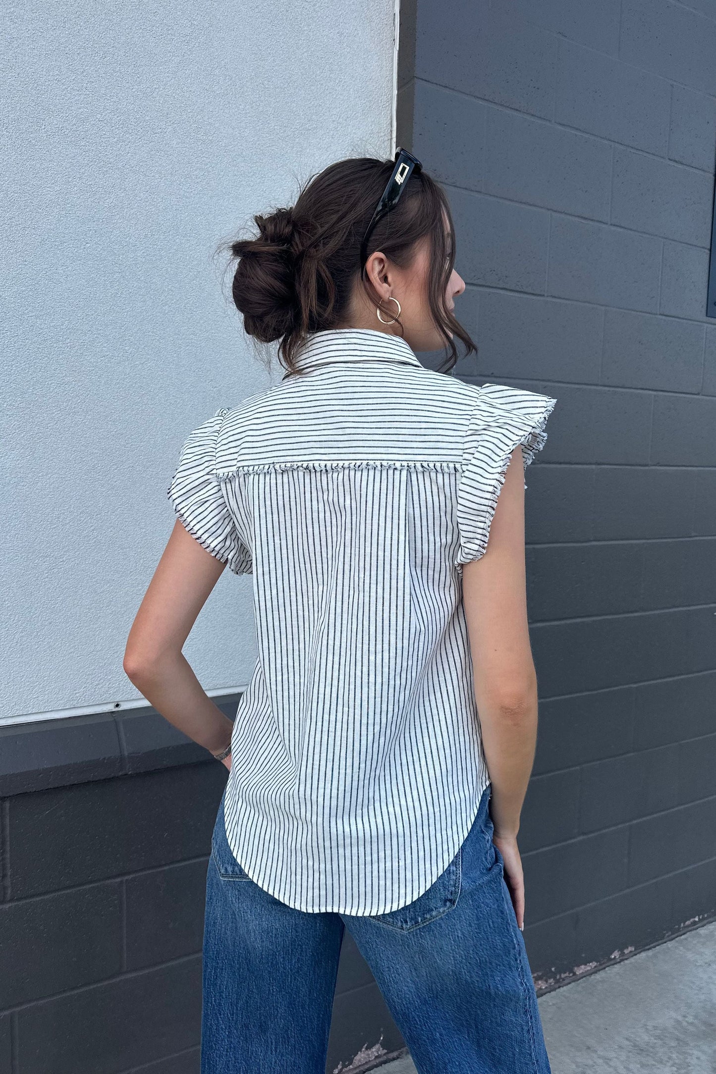 Rhea Stripe Shirt | Swank Boutique