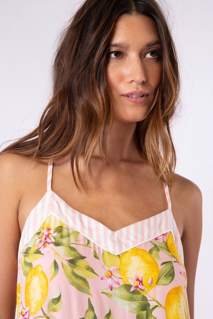 In Full Bloom Cami - Lemon | Swank Boutique