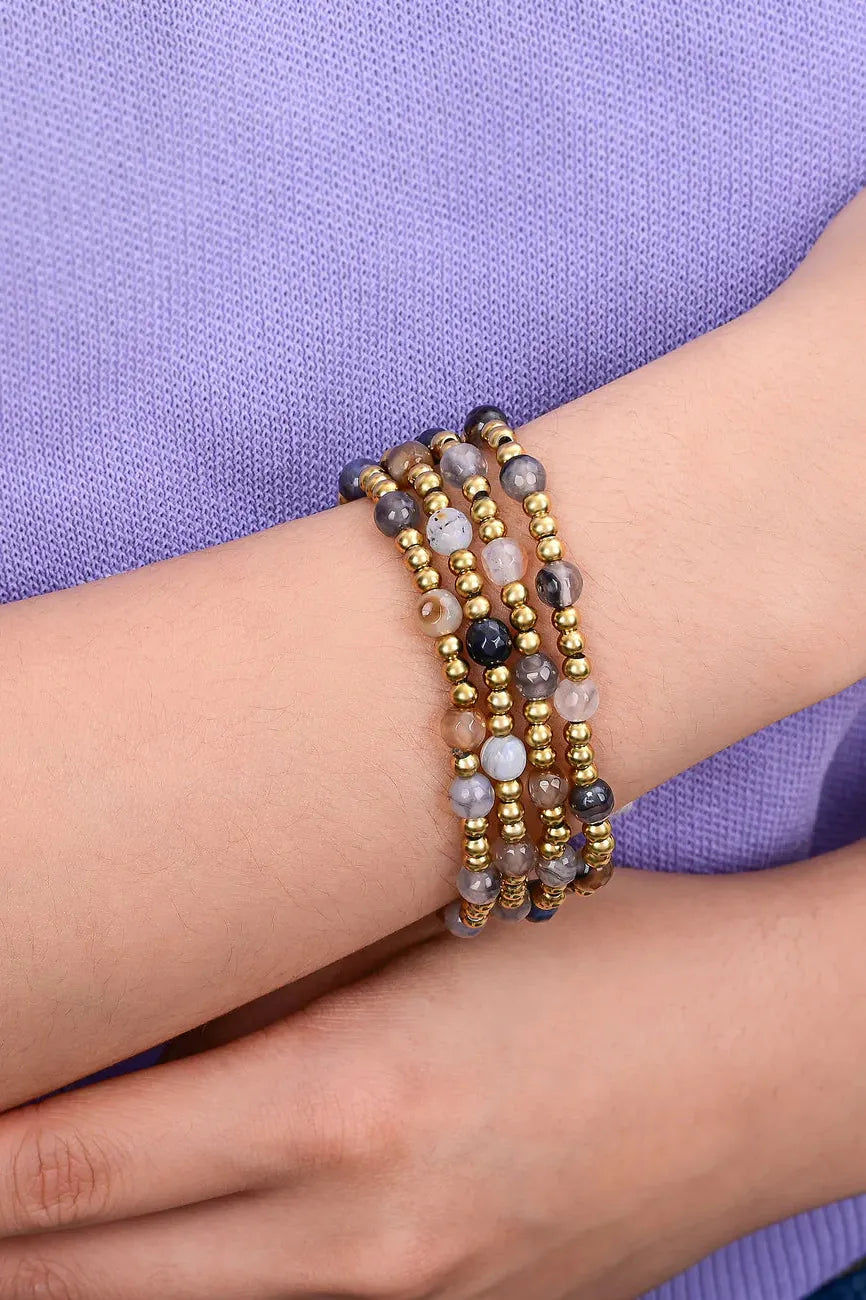 Agate Bracelet Set