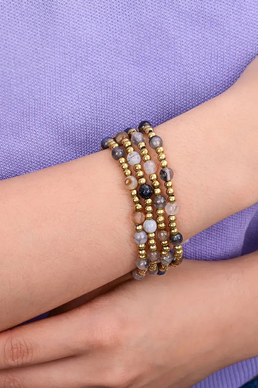 Agate Bracelet Set