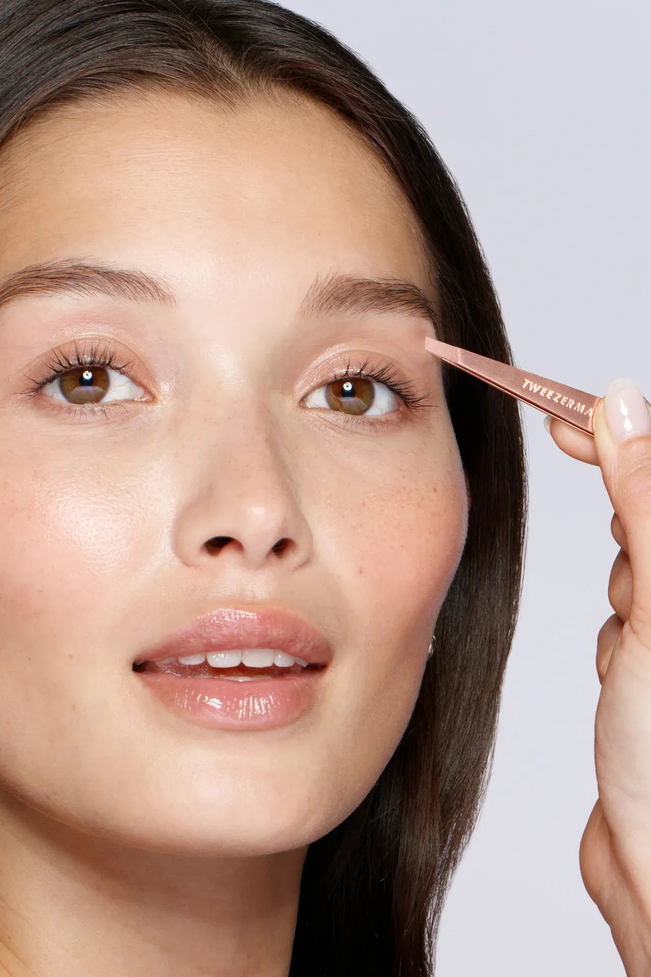 Rose Gold Slant Tweezer | Swank Boutique