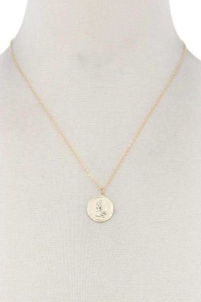 Aquarius Circle Necklace | Swank Boutique