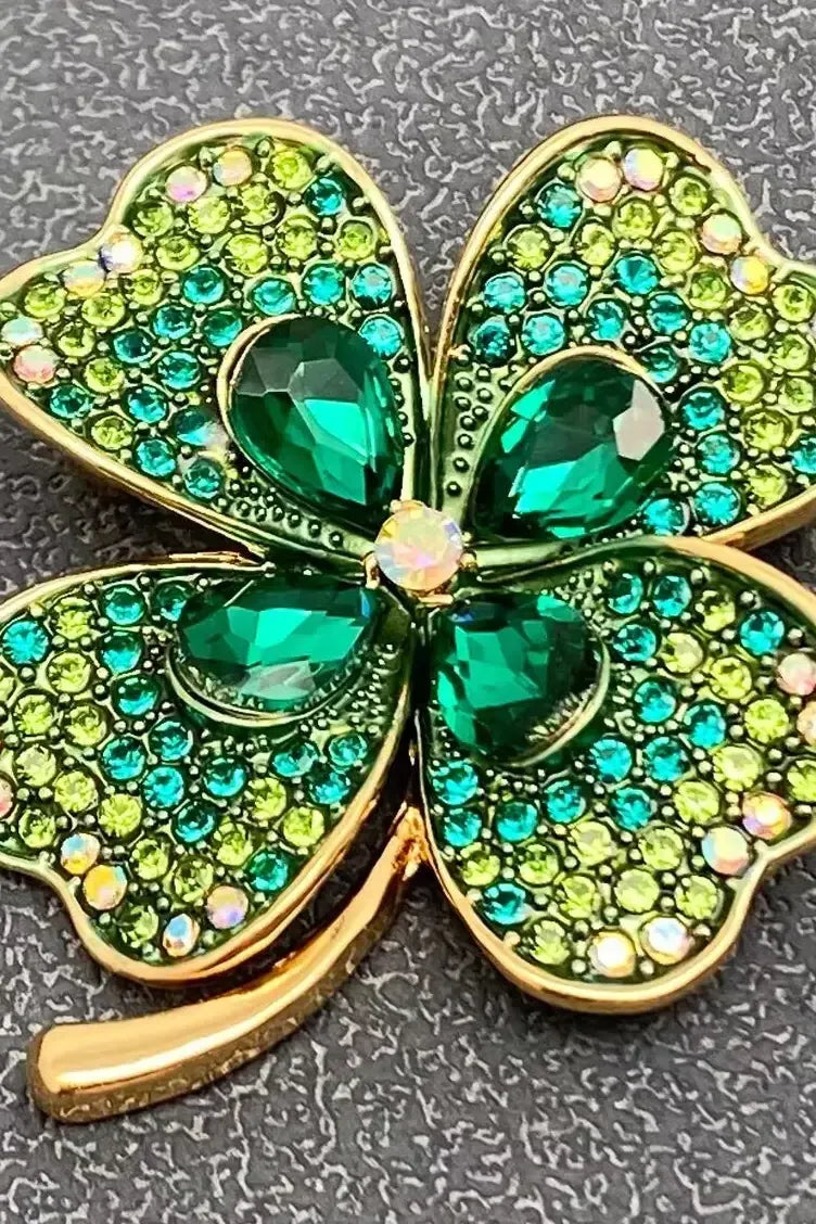 Four Leaf Clover Brooch | Swank Boutique
