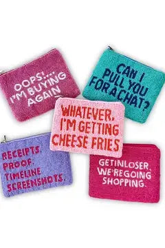 Beaded Coin Purse - Manifest That Shit (Copy) | Swank Boutique