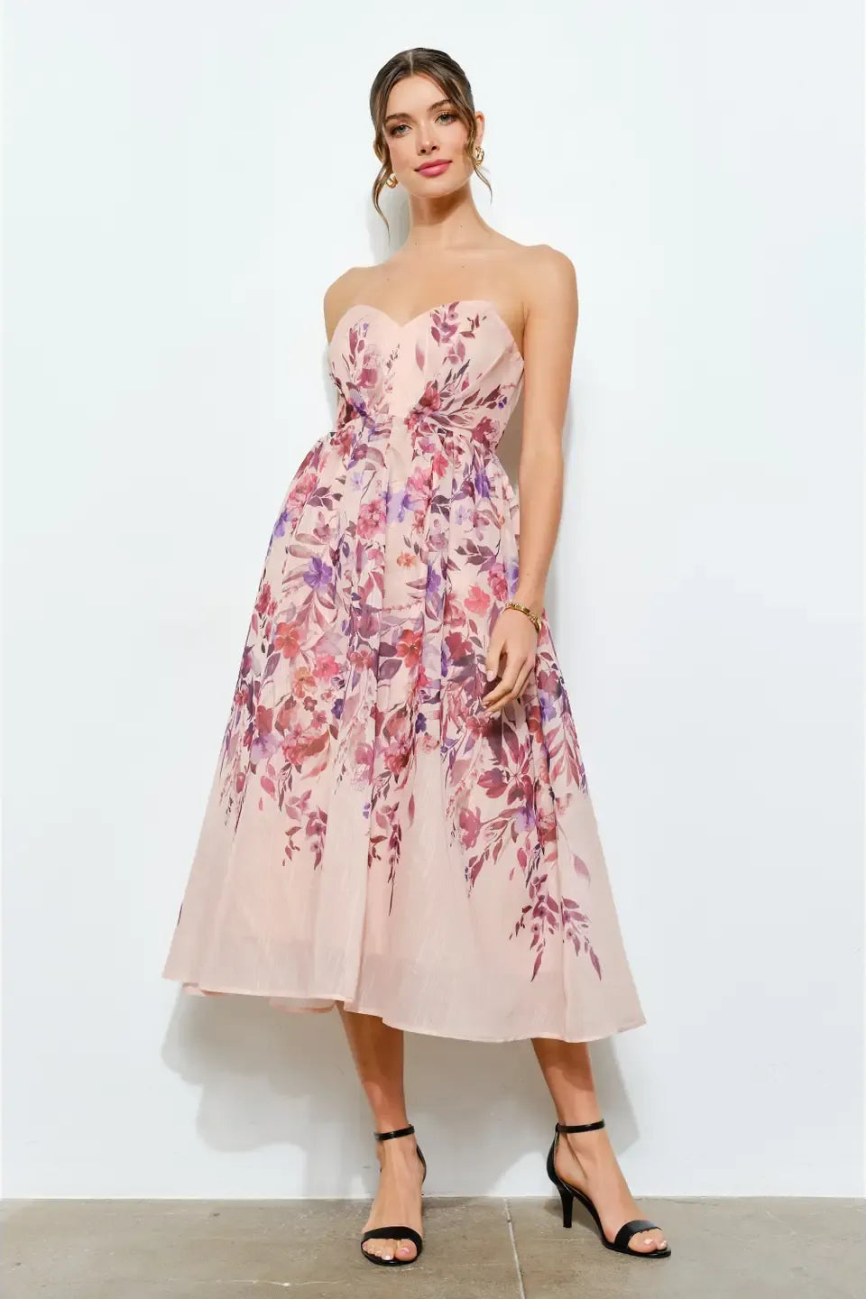 Sweetheart Floral Dress