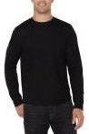 Long Sleeve Crew Neck - Black | Swank Boutique