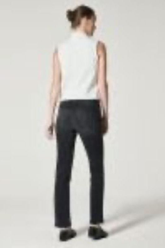 Ankle Straight Leg Jean - Black | Swank Boutique