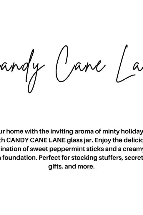 Candy Cane Lane Holiday Candle | Swank Boutique