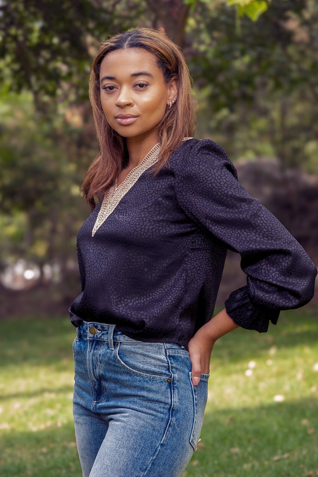 Cheetah Blouse | Swank Boutique