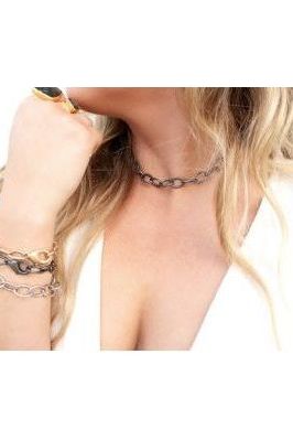Cindy Bracelet Large Link Silver | Swank Boutique