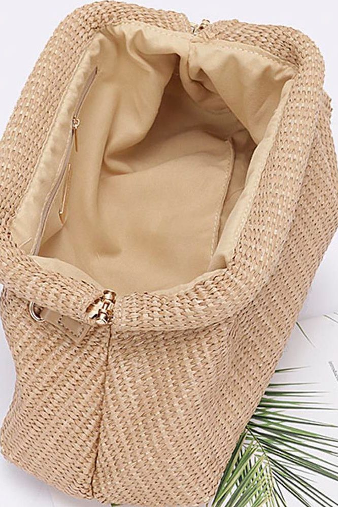 Khaki Clutch Bag | Swank Boutique