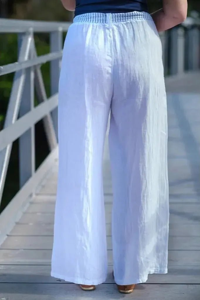 Cordelia White Sailor Pant | Swank Boutique
