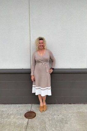 Dallas Waist Belt Pleated Sweater Dress Swank Boutique Dallas Waist Belt Pleated Sweater Dress Swank Boutique