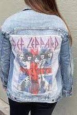 Custom Vintage Denim Jacket - Def Leppard | Swank Boutique