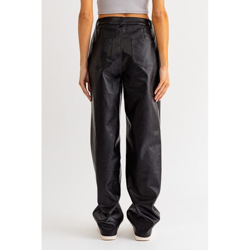 Faux Leather Pants | Swank Boutique