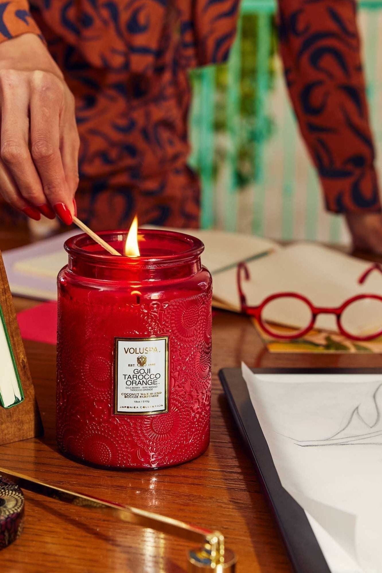 Goji Tarocco Orange - Large Candle | Swank Boutique