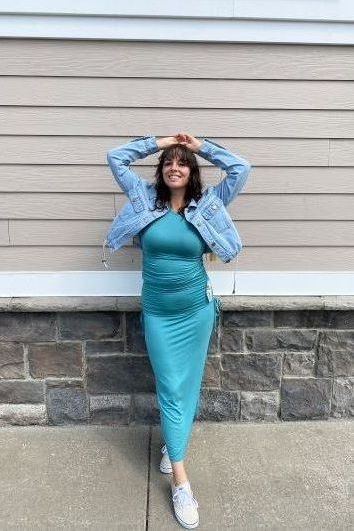 Overlay Back Tank Top Teal | Swank Boutique