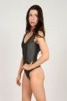 Valentina V Neck Sleeveless Bodysuit | Swank Boutique