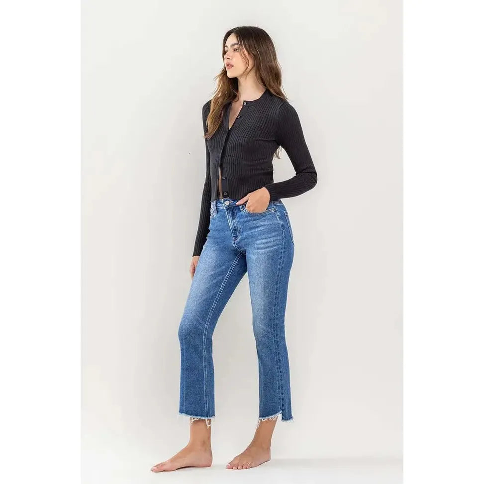 High Rise Kick Flare Jeans | Swank Boutique