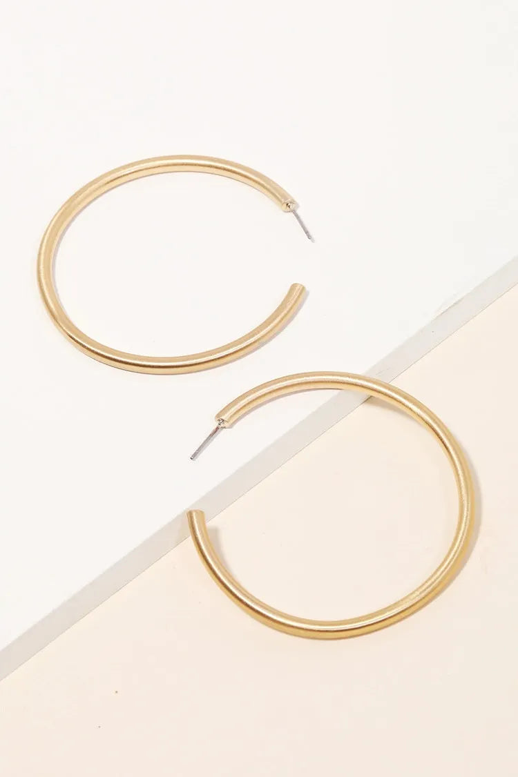 Silver Large Hoops | Swank Boutique