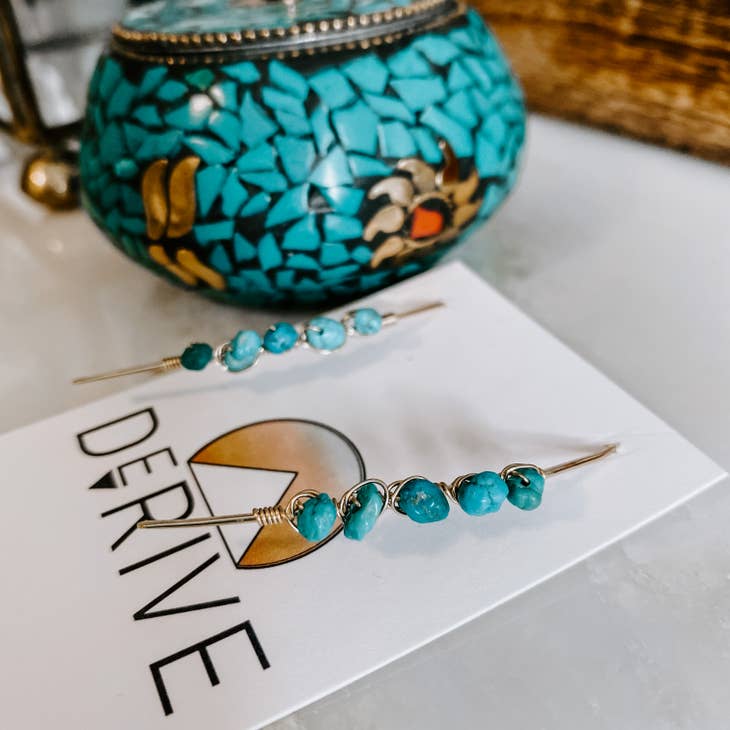 Copy of Turquoise Climber Earrings | Swank Boutique
