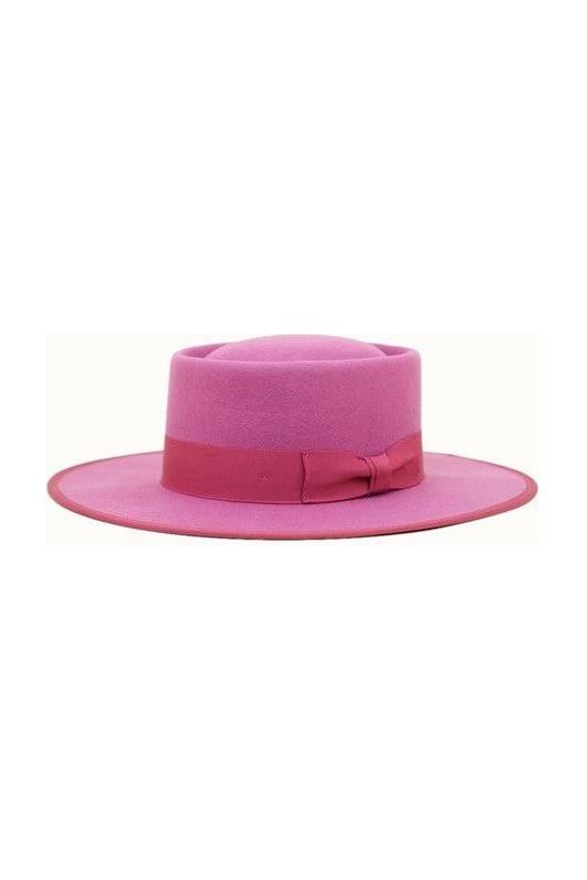 Dahlia Pink Gambler Hat | Swank Boutique