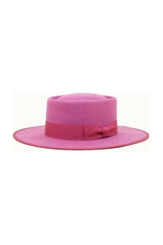 Dahlia Pink Gambler Hat | Swank Boutique