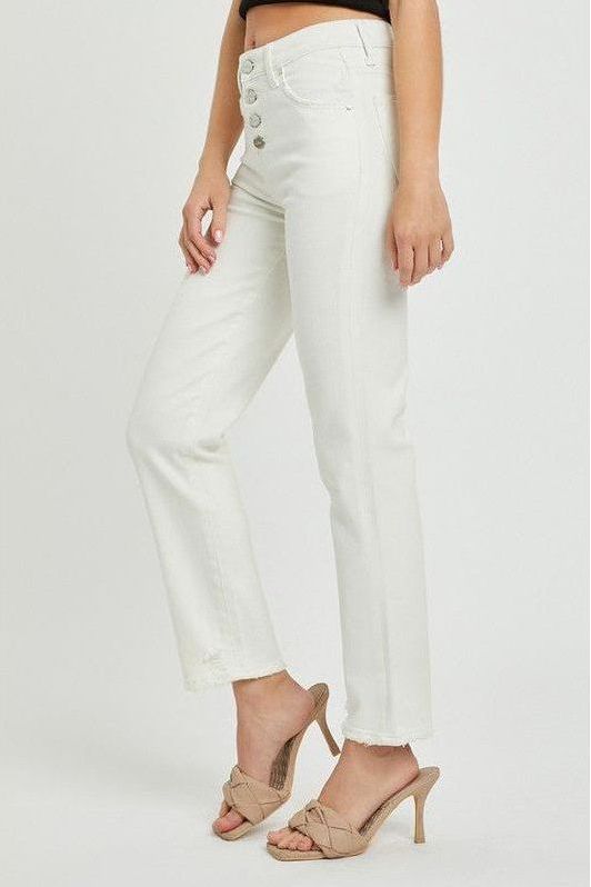 Mid-Rise Tummy Control Tapered Pant | Swank Boutique