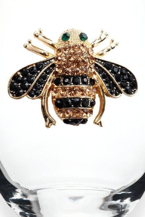 The Queen Bee Wine Glass | Swank Boutique