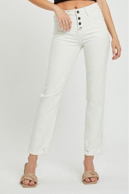 Mid-Rise Tummy Control Tapered Pant | Swank Boutique