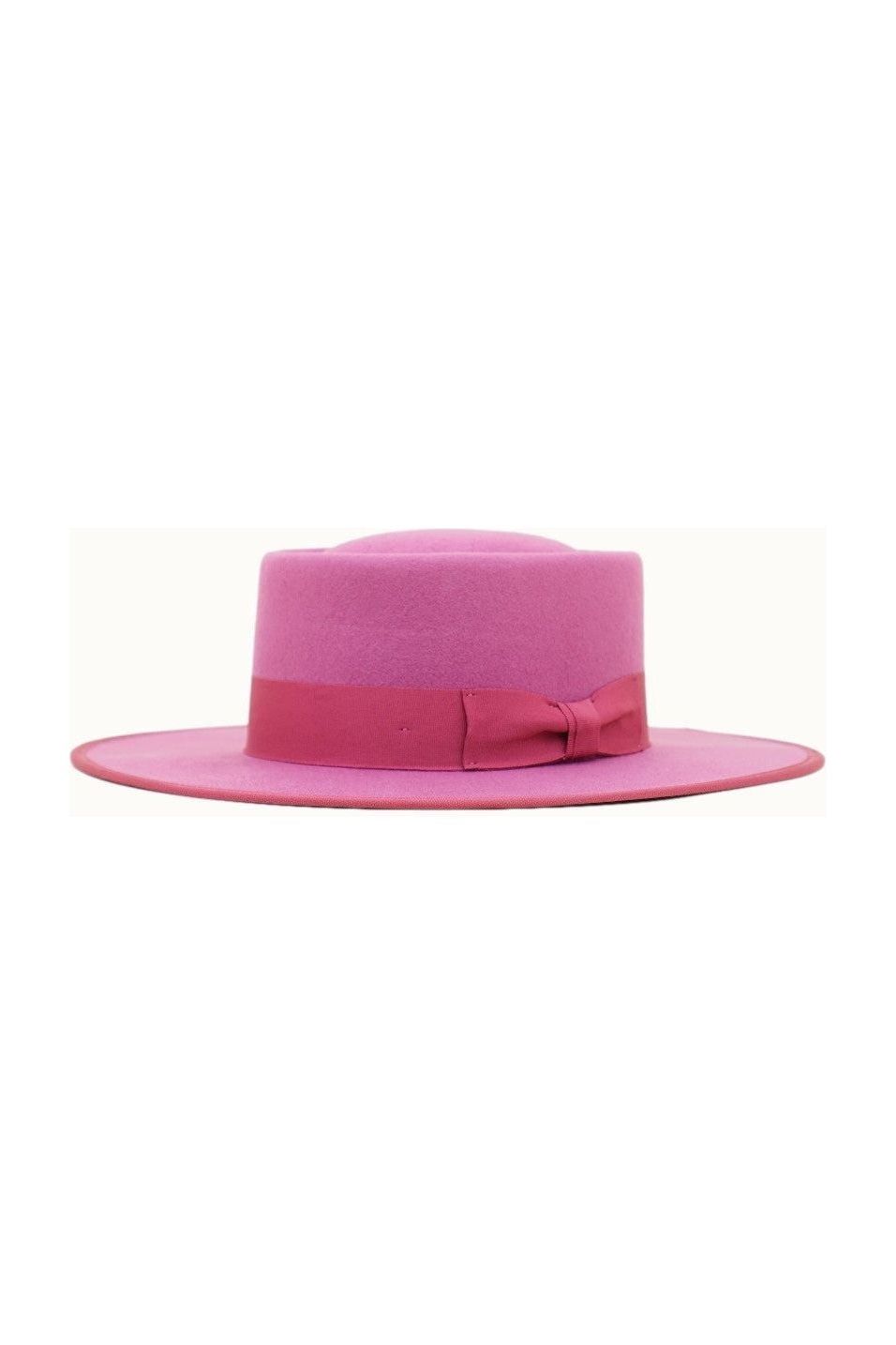 Dahlia Pink Gambler Hat | Swank Boutique