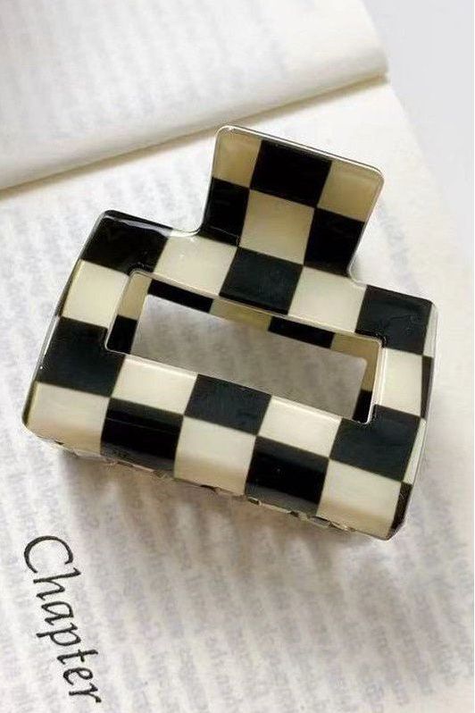 Checkered Hair Clip | Swank Boutique